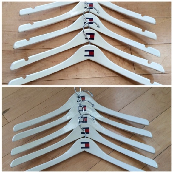 Tommy Hilfiger Other - 10 Tommy Hilfiger Wood White Wooden Hangers TEN os